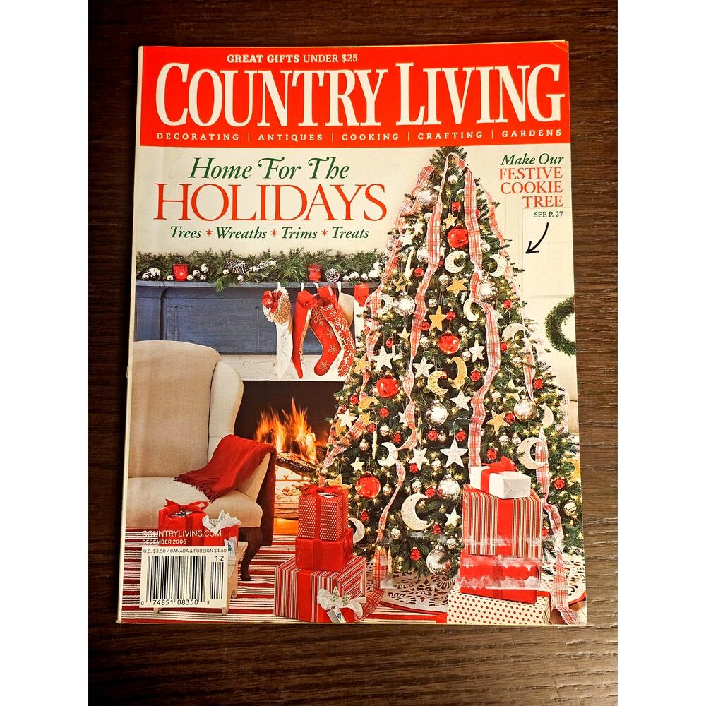 Country Living Magazine December 2006 Holiday Christmas Decorating Crafts